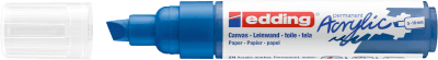 Marcador Acrílico trazo grueso Edding e-5000 Amarillo Azul