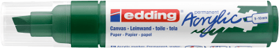 Marcador Acrílico trazo grueso Edding e-5000 Amarillo Verde musgo