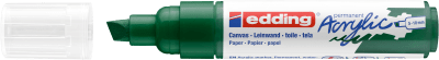 Marcador Acrílico trazo grueso Edding e-5000 Amarillo Verde musgo