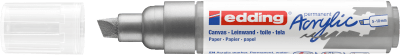 Marcador Acrílico trazo grueso Edding e-5000 Plateado