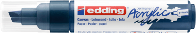 Marcador Acrílico trazo grueso Edding 5000 Azul medianoche