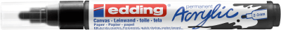 Marcador  Acrílico trazo medio Edding  e-5100 Negro1
