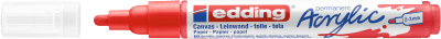 Marcador  Acrílico trazo medio Edding  e-5100 Rojo