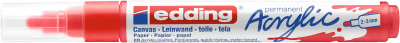 Marcador  Acrílico trazo medio Edding  e-5100 Rojo