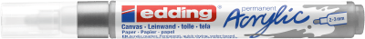 Marcador Acrílico trazo medio Edding e-5100 Plateado1