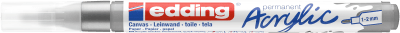 Marcador Acrílico trazo fino Edding e-5300 Plateado1