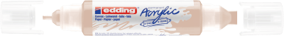 Marcador acrílico 3D edding 5400 punta doble Beige 