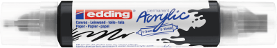 Marcador acrílico 3D edding 5400 punta doble Negro1
