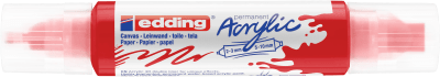 Marcador acrílico 3D edding 5400 punta doble Rojo1
