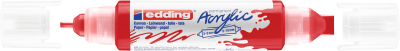 Marcador acrílico 3D edding 5400 punta doble Rojo