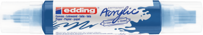 Marcador acrílico 3D edding 5400 punta doble Azul