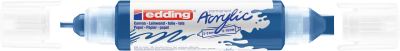 Marcador acrílico 3D edding 5400 punta doble Azul