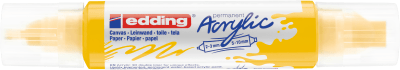 Marcador acrílico 3D edding 5400 punta doble Amarillo