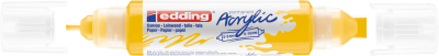 Marcador acrílico 3D edding 5400 punta doble Amarillo