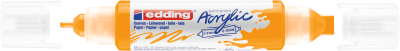 Marcador acrílico 3D edding 5400 punta doble Amarillo sol