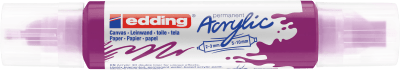 Marcador acrílico 3D edding 5400 punta doble Morado