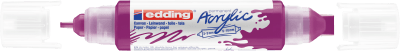 Marcador acrílico 3D edding 5400 punta doble Morado