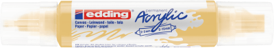 Marcador acrílico 3D edding 5400 punta doble Amarillo pastel1