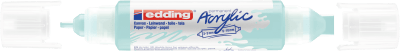 Marcador acrílico 3D edding 5400 punta doble Azul Pastel