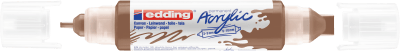 Marcador acrílico 3D edding 5400 punta doble Avellana