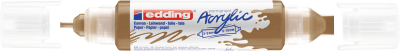 Marcador acrílico 3D edding 5400 punta doble Dorado