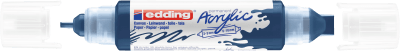 Marcador acrílico 3D edding 5400 punta doble Azul medianoche