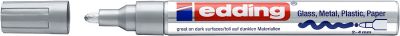 Marcador Óleo Permanente Edding E-750 Plata