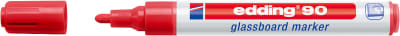 Marcador De Vidrio edding E-90 Rojo1