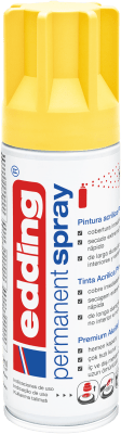 Spray permanente de pintura acrílica de alta gama Edding E-5200 Amarillo Mate1
