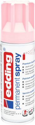 Spray permanente de pintura acrílica de alta gama Edding E-5200 Rosado Pastel Mate1