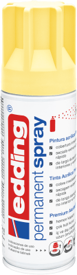 Spray permanente de pintura acrílica de alta gama Edding E-5200 Amarillo Pastel Mate