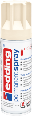 Spray permanente de pintura acrílica de alta gama Edding E-5200 Marfil Mate1