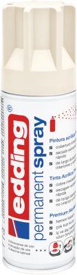 Spray permanente de pintura acrílica de alta gama Edding E-5200 Blanco crema Mate1