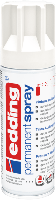 Spray permanente de pintura acrílica de alta gama Edding E-5200 Blanco Mate1
