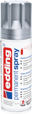Spray permanente de pintura acrílica de alta gama Edding E-5200 Plateado Mate