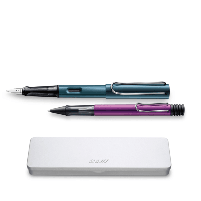 Set Lamy Al-star Pluma Petrol + Bolígrafo Lila1