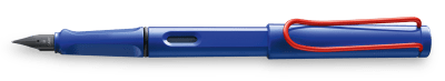 Pluma Lamy safari M 90s azul-rojo1