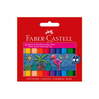 Plasticina Glitter x10 colores1