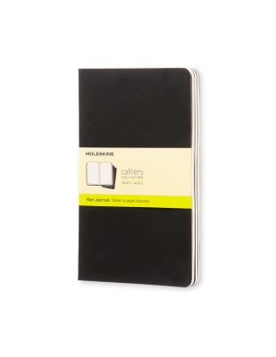 Libretas Cahier. Set de 3 / Grande / Negro / Lisa1