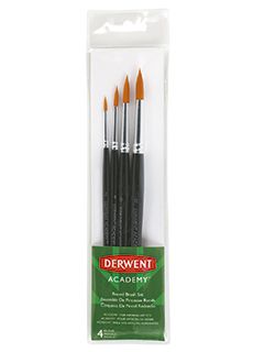 Set De Pinceles Sinteticos X 4 Uds. Redondo # 41