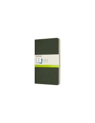 Libretas Cahier. Set de 3 / Grande / Verde mirto / Lisa1