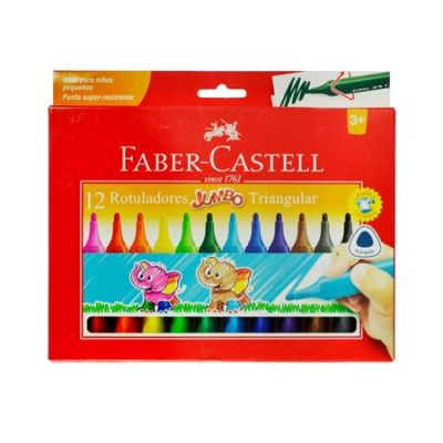 Rotulador Jumbo triangular x12 colores1