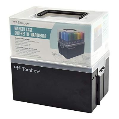 Organizador Plastico Para Marcadores X 96 Uds Caja Despegable Con Tapa1