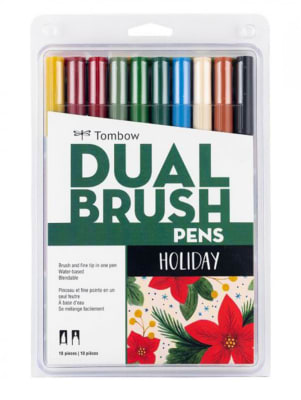 Rotulador Tombow Dual Brush - 10 rotuladores - Vacaciones1