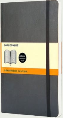 Classic notebook - T. Blanda - Pocket - Negro - De rayas1