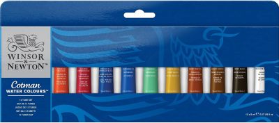 Caja De Acuarela Para Estudiantes X 12 Tubos Principiantes (Tubos) X 8 Ml1