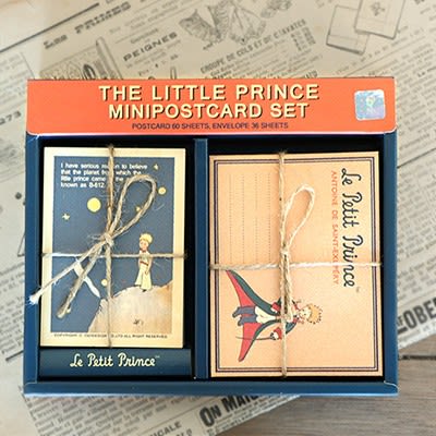 Caja de madera Con diseño x 30 Esquelas y 30 sobres Diseño El Principito1