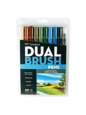 Caja De Marcadores Doble Punta Tonos paisaje1