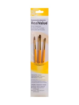 SET PRINC 3 PINCELES SINTETICO CAMELLO AMARILLO SH1