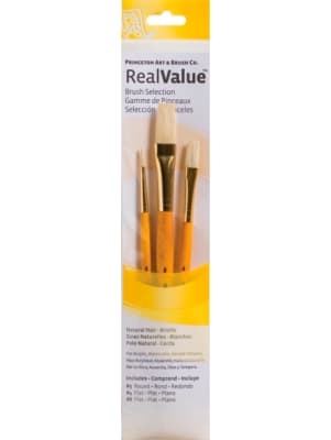SET PRINC 3 PINCELES NATURAL CERDA AMARILLO SH 1